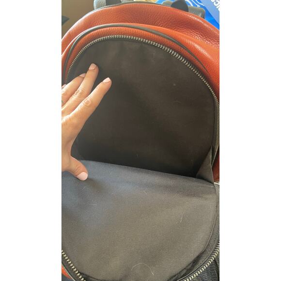 Coach Thompson Leather Backpack Brown Colorblock C5388 Pebble Leather main image 8